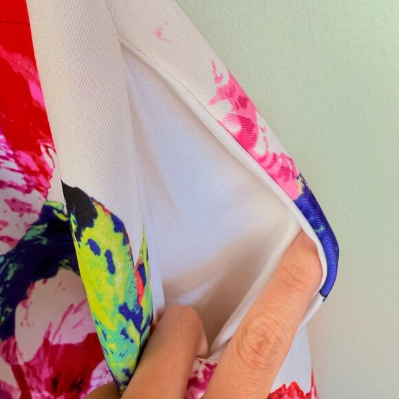 MILLY for DesigNation Floral Fit & Flare Dress Women’s 8 - Picture 9 of 10